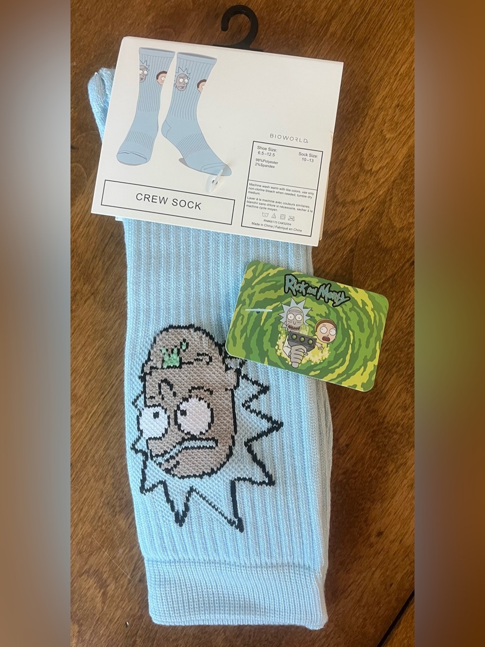 Rick and Morty Crew Socks New with Tags - Picture 1 of 3